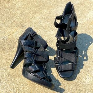 Snake skin heels. Barely worn. From Dillards.